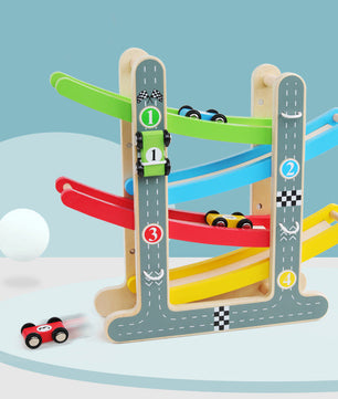 Wooden Race Track Car Ramp
