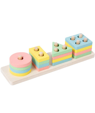 Wooden Stacking & Sorting Blocks