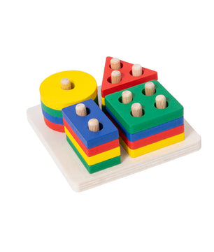 Wooden Stacking & Sorting Blocks