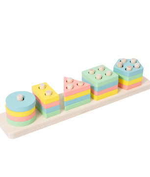 Wooden Stacking & Sorting Blocks