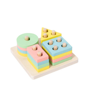 Wooden Stacking & Sorting Blocks