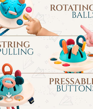 Arden Lane Sensory Silicone Pull String Toy