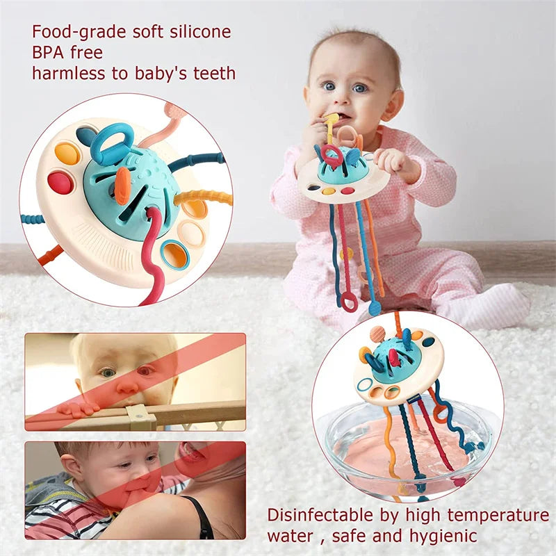 Arden Lane Sensory Silicone Pull String Toy