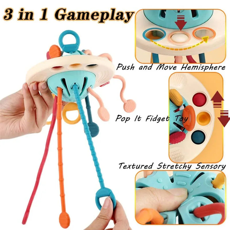 Arden Lane Sensory Silicone Pull String Toy
