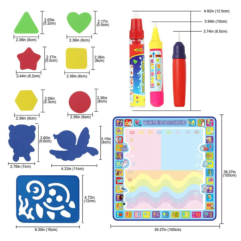 Arden Lane Water Drawing Doodle Mat