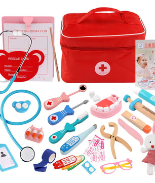 Wooden Pretend Play Doctor Kit