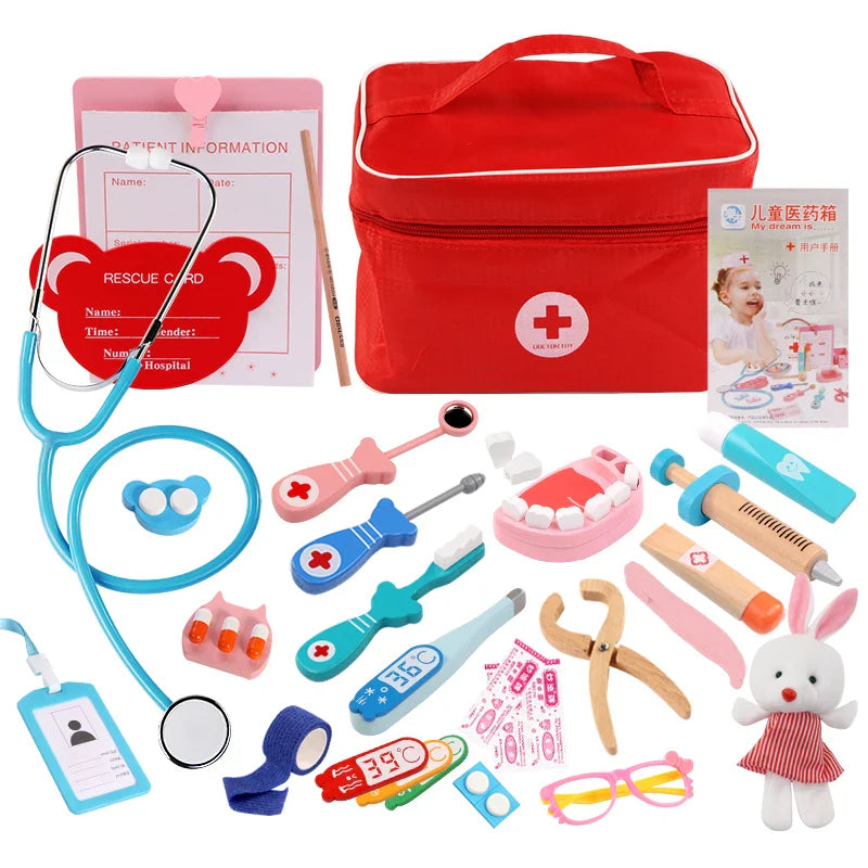 Wooden Pretend Play Doctor Kit