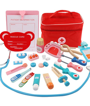 Wooden Pretend Play Doctor Kit