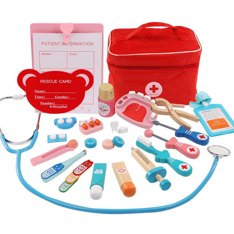Wooden Pretend Play Doctor Kit