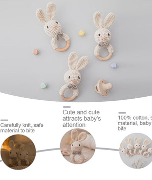Crochet Baby Teether And Rattle