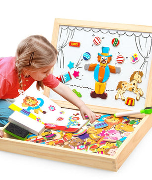 Arden Lane Wooden Magnetic Puzzle Drawing & Writing Board