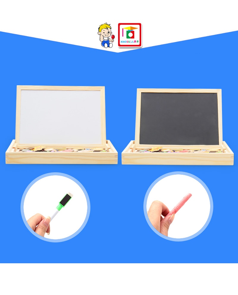 Arden Lane Wooden Magnetic Puzzle Drawing & Writing Board