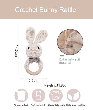 Crochet Baby Teether And Rattle