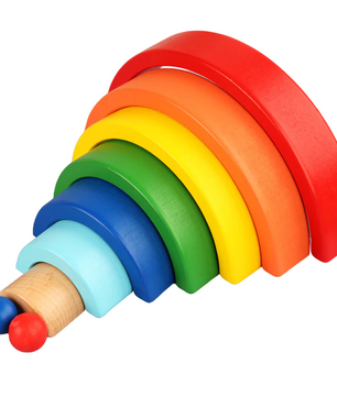 Arden Lane Wooden Rainbow Stackers