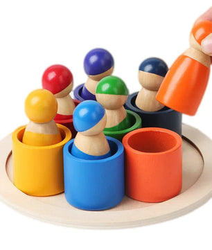 Arden Lane Wooden Rainbow Puzzle Toy