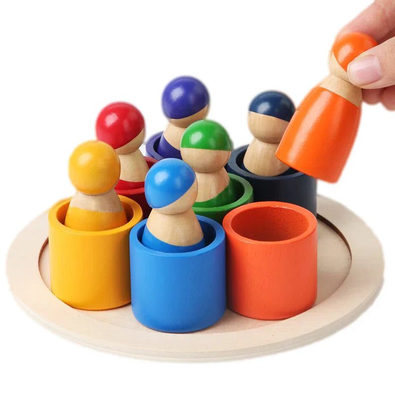 Arden Lane Wooden Rainbow Puzzle Toy