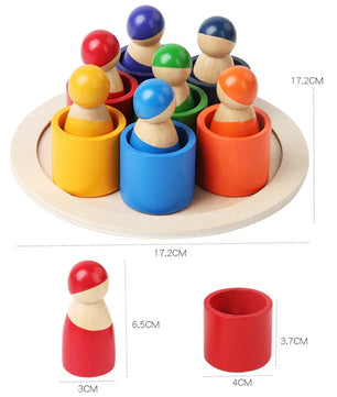 Arden Lane Wooden Rainbow Puzzle Toy