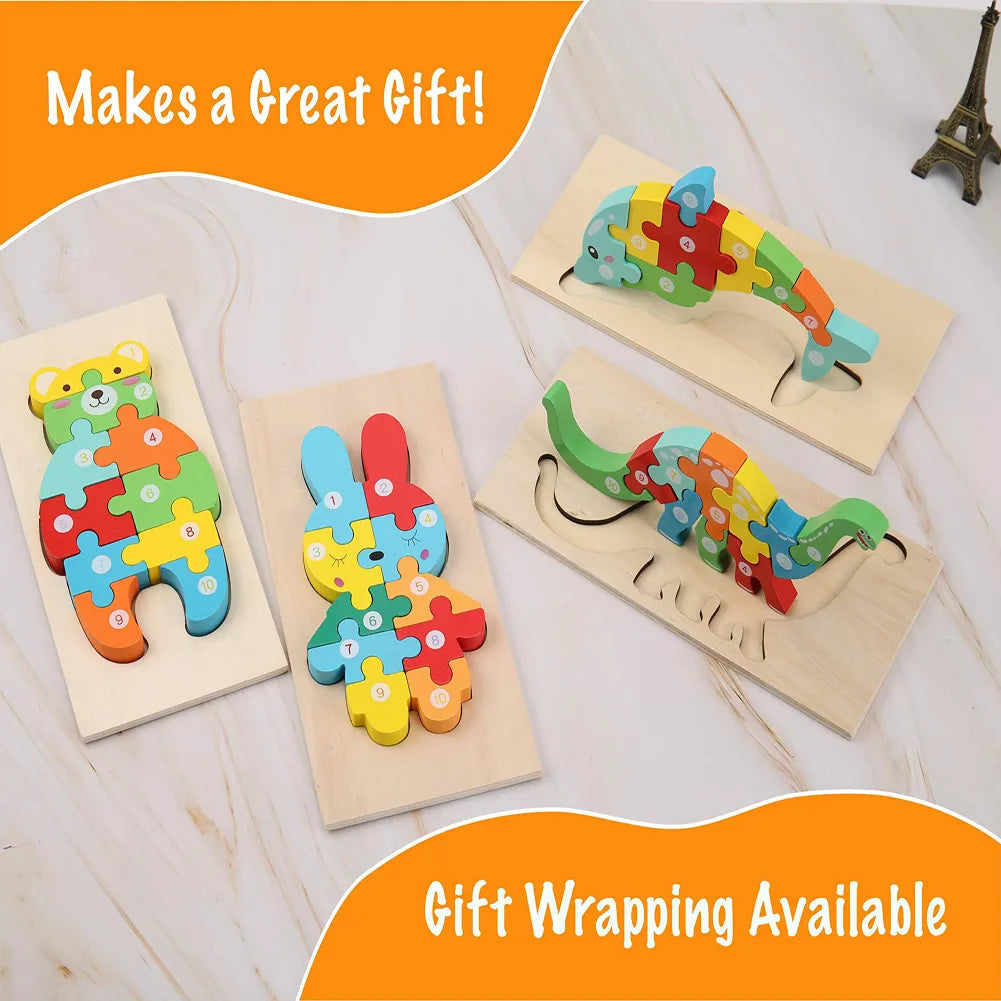 Arden Lane Wooden Puzzles (Pack of 4)
