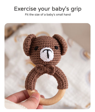 Crochet Baby Teether And Rattle