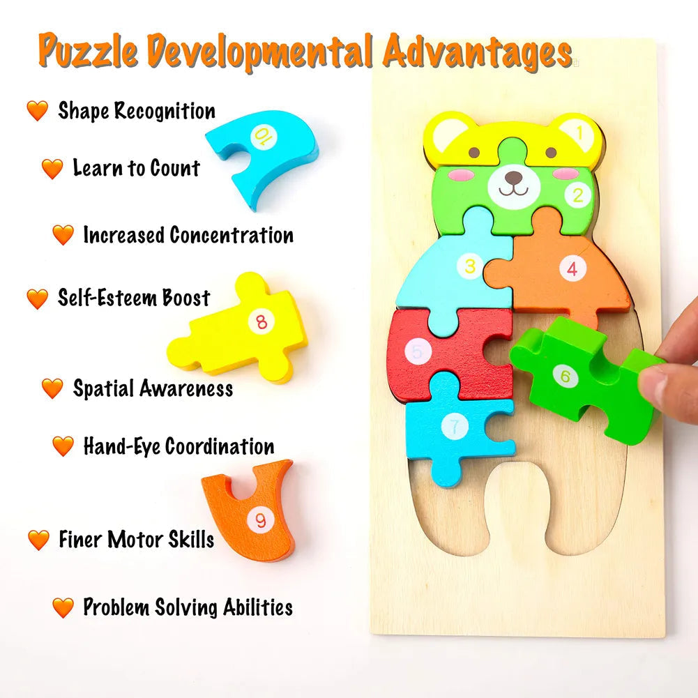 Arden Lane Wooden Puzzles (Pack of 4)
