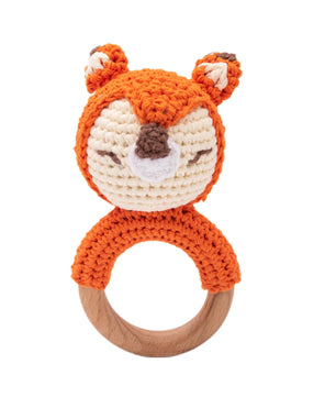 Crochet Baby Teether And Rattle
