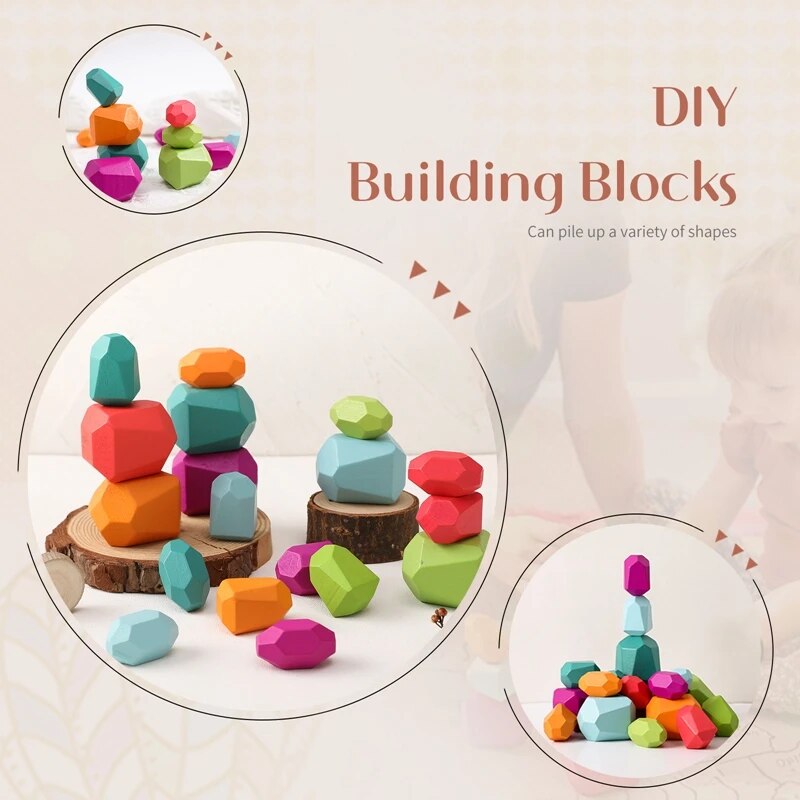 Arden Lane DIY Wooden Stacking Stones