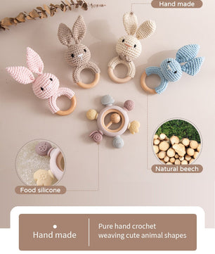 Crochet Baby Teether And Rattle