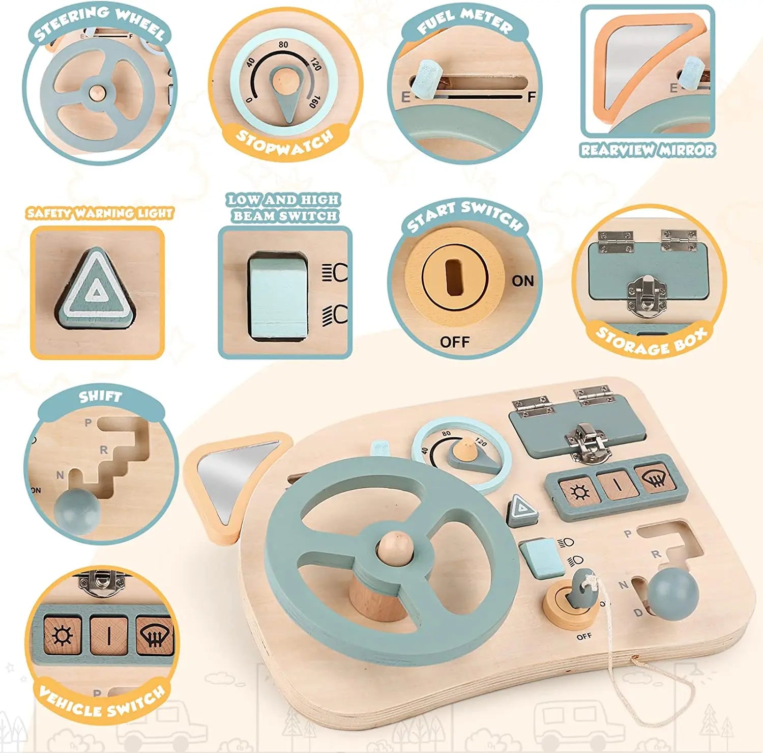 Arden Lane Steering Wheel Busy Board