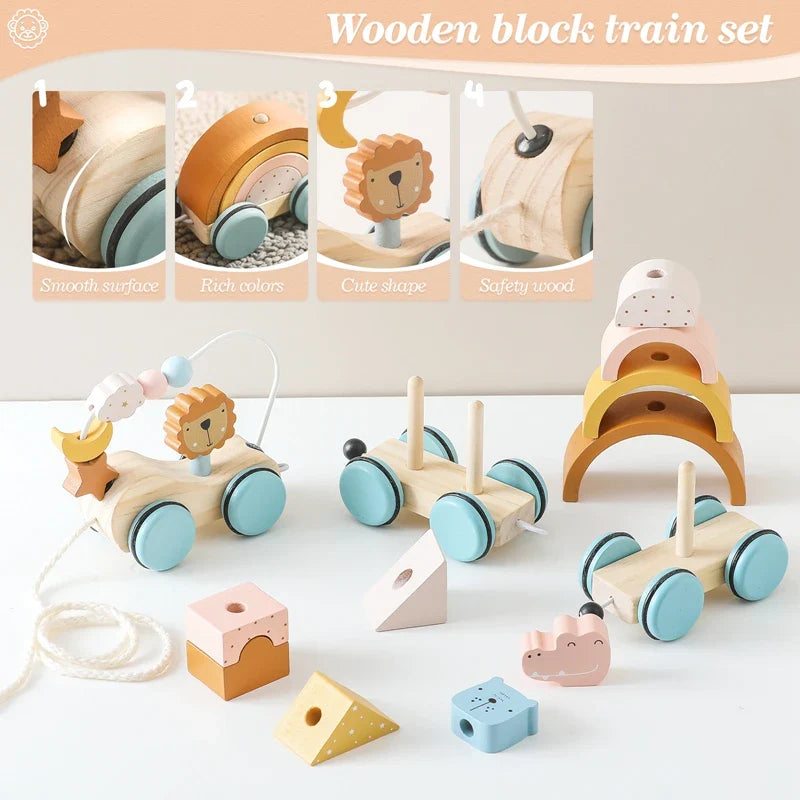 Arden Lane Wooden Baby Dragging Car