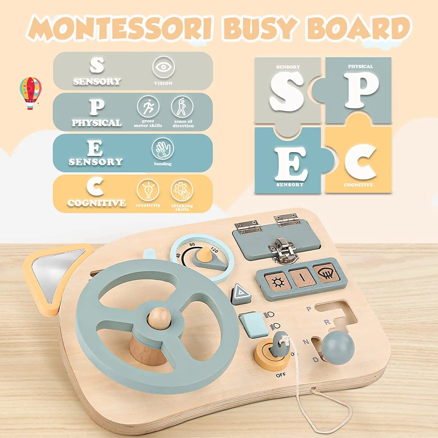 Arden Lane Steering Wheel Busy Board