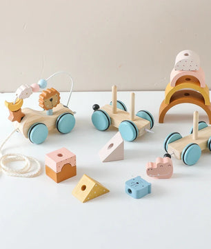 Arden Lane Wooden Baby Dragging Car