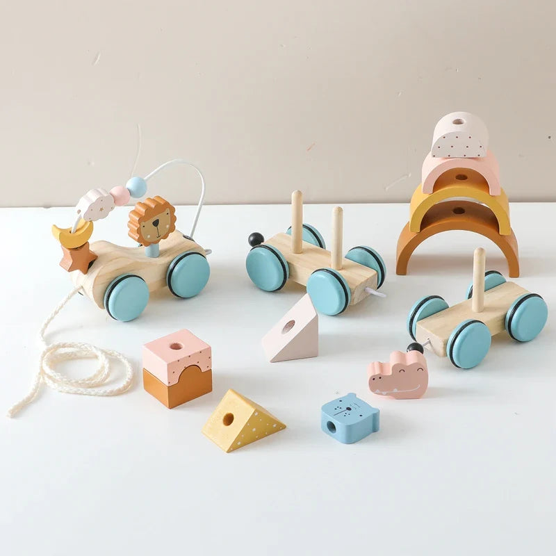 Arden Lane Wooden Baby Dragging Car