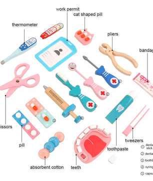 Wooden Pretend Play Doctor Kit