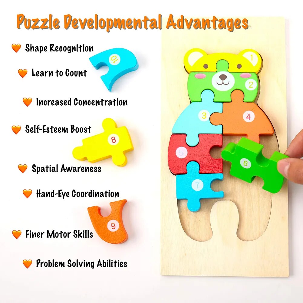 Arden Lane Wooden Puzzles (Pack of 4)