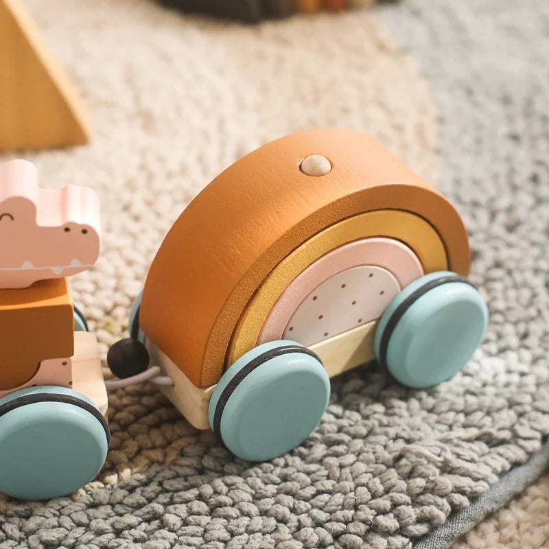 Arden Lane Wooden Baby Dragging Car