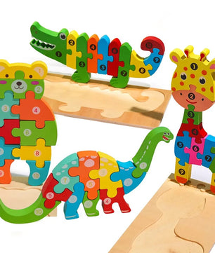 Arden Lane Wooden Puzzles (Pack of 4)