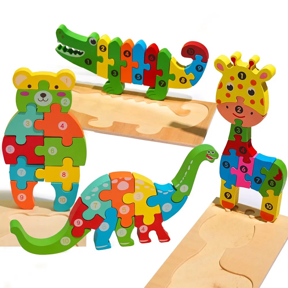Arden Lane Wooden Puzzles (Pack of 4)