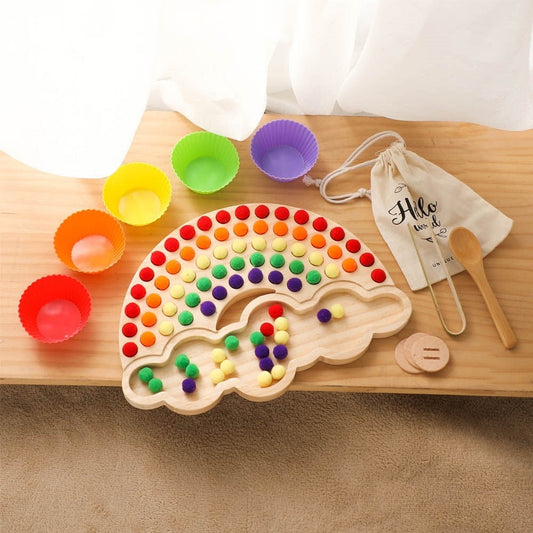Arden Lane Rainbow Wooden Colour Sorting Sensory Board