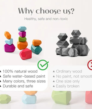 Arden Lane DIY Wooden Stacking Stones