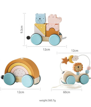 Arden Lane Wooden Baby Dragging Car