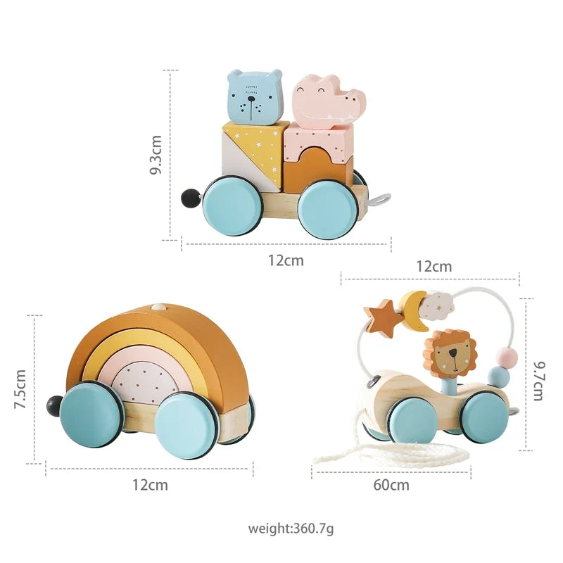 Arden Lane Wooden Baby Dragging Car