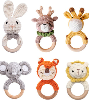 Crochet Baby Teether And Rattle