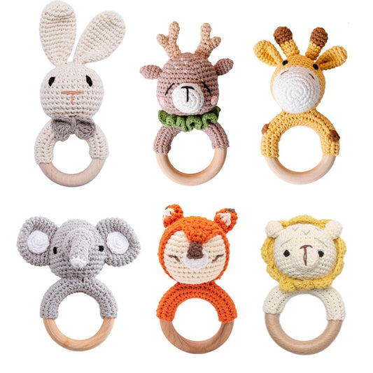 Crochet Baby Teether And Rattle