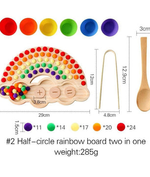 Arden Lane Rainbow Wooden Colour Sorting Sensory Board