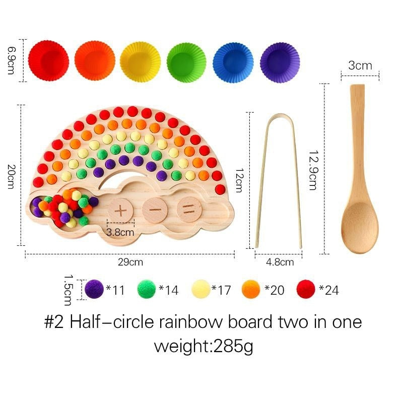 Arden Lane Rainbow Wooden Colour Sorting Sensory Board