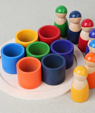 Arden Lane Wooden Rainbow Puzzle Toy