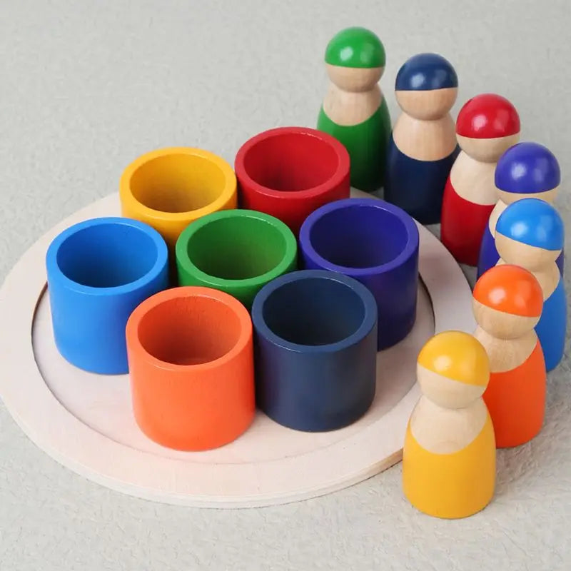 Arden Lane Wooden Rainbow Puzzle Toy
