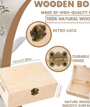 Personalised Baby Wooden Memory Box