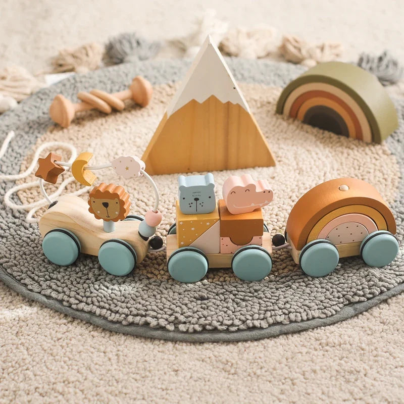 Arden Lane Wooden Baby Dragging Car