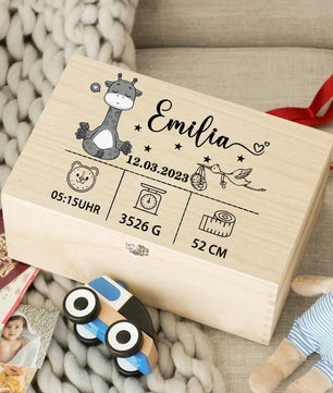 Personalised Baby Wooden Memory Box